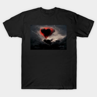 Broken Heart in the Clouds /  Broken Hearts Unwind Designs T-Shirt